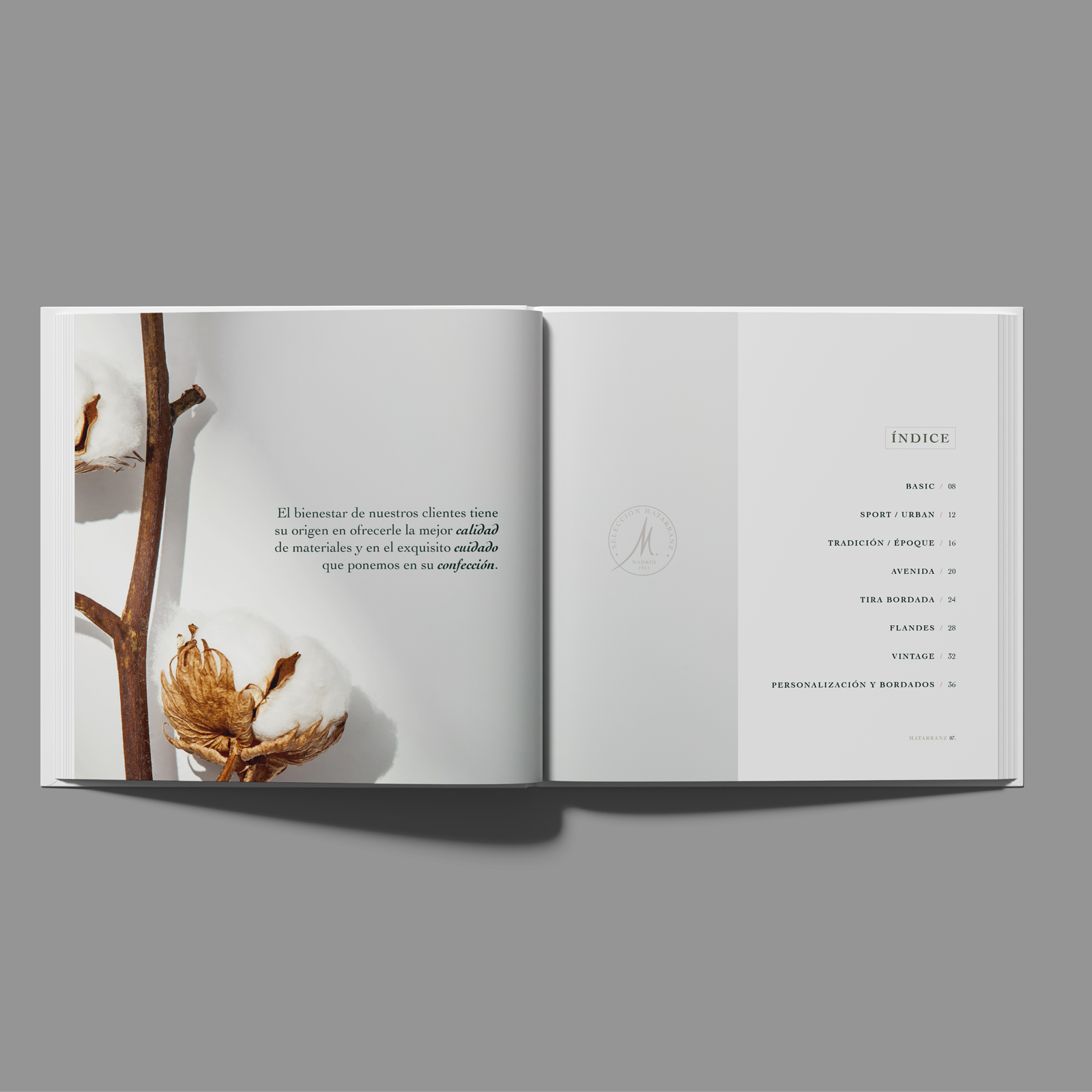 Diseño Editorial Catálogo Ropa de Cama